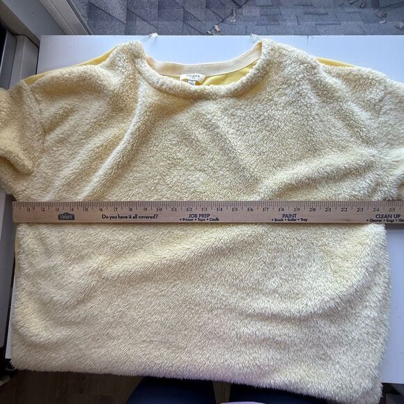 Umgee Oversized Soft Fleece Pullover Sweater Yellow Small‎ - Picture 5 of 10